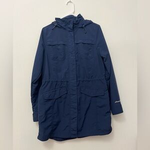 Eddie Bauer Navy Blue Women’s Hiking Adventure Parka Jacket